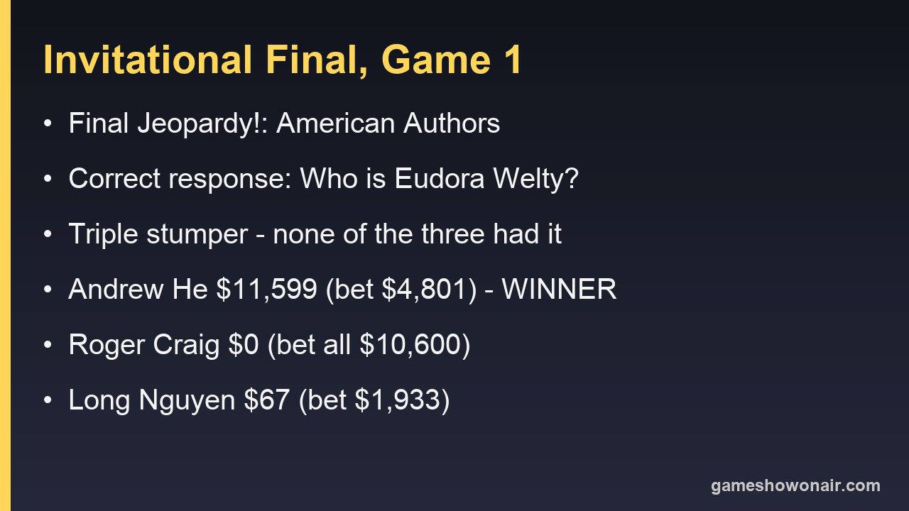 Card summarising the September 9 2026 Final Jeopardy category, response and final scores