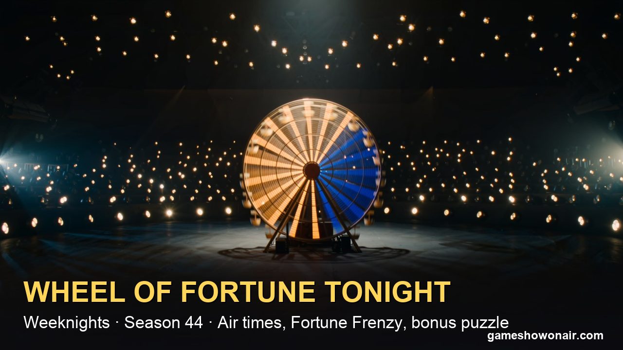 Wheel of Fortune Tonight: Bonus Puzzle, Winner and Air Time