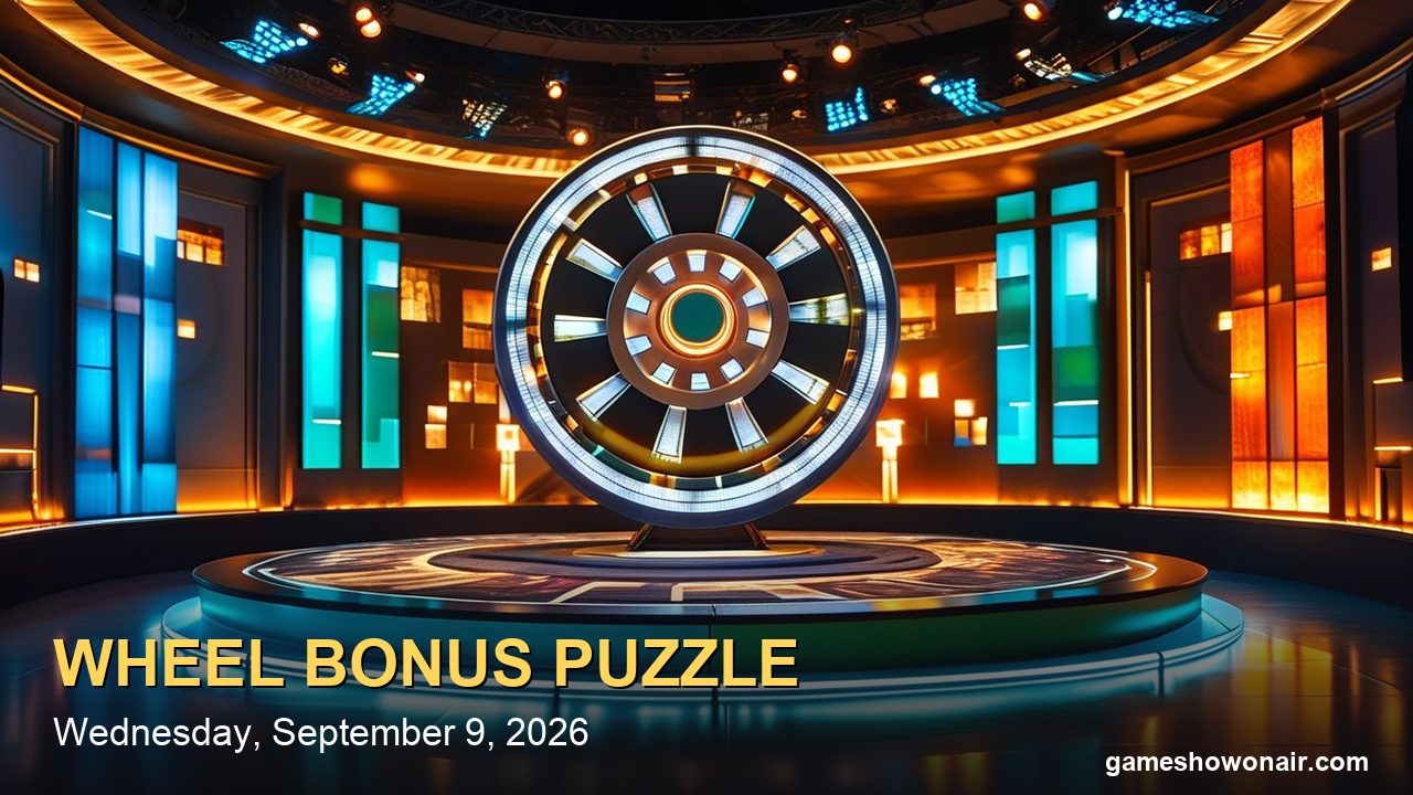 Wheel of Fortune Bonus Puzzle Tonight (Wednesday, Sept. 9, 2026): Answer, Winner and Winnings (Spoilers)